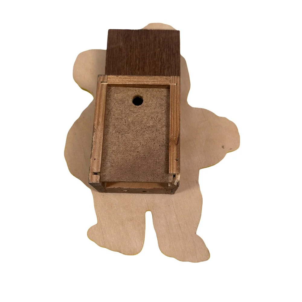 Vintage Teddy Bear Googly Eyes‎ Wall Clock Mechanical Movement Germany FOR PARTS